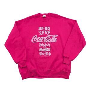 1991 Multiple Languages Coca-Cola Crewneck Sweatshirt